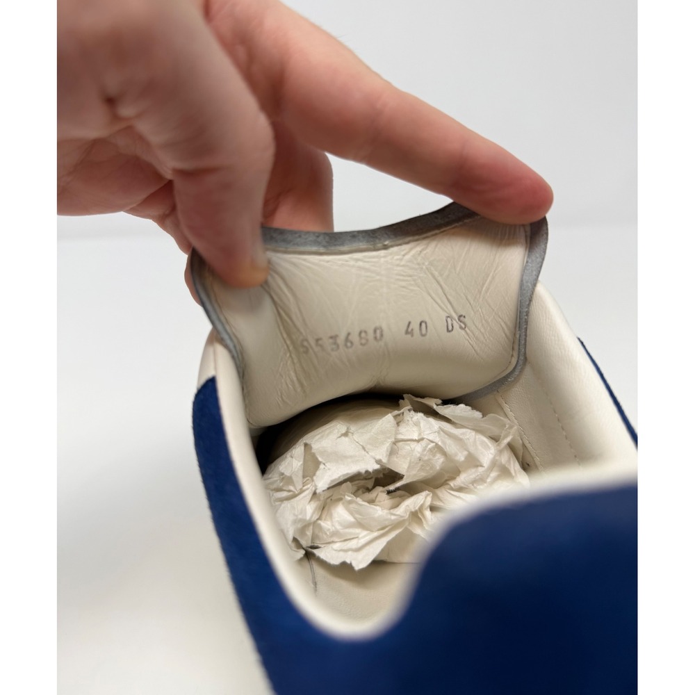 Alexander McQueen Oversized Sneaker White/Blue Suede Size 7 US 40 EU - Picture 7 of 8